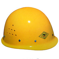 高强度类玻璃钢安全帽 防砸工地劳保安全帽工程监理帽