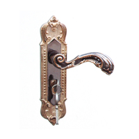 欧式锌合金锁琥珀系列玛瑙白室内门锁实木门房门锁具 可零售