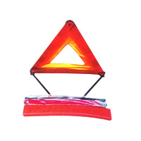 汽车三脚架 塑料红盒装汽车三角警示牌 车用故障反光牌警示牌架